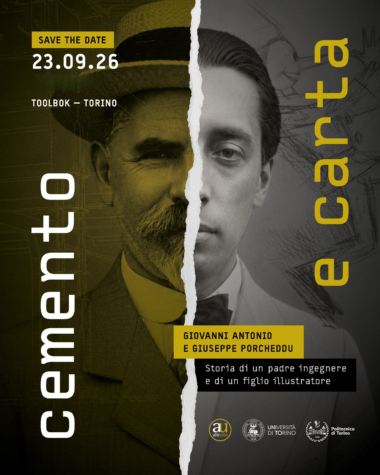 Cemento e Carta: seminario dedicato a Giovanni Antonio Porcheddu e Beppe Porcheddu presso Toolbox
