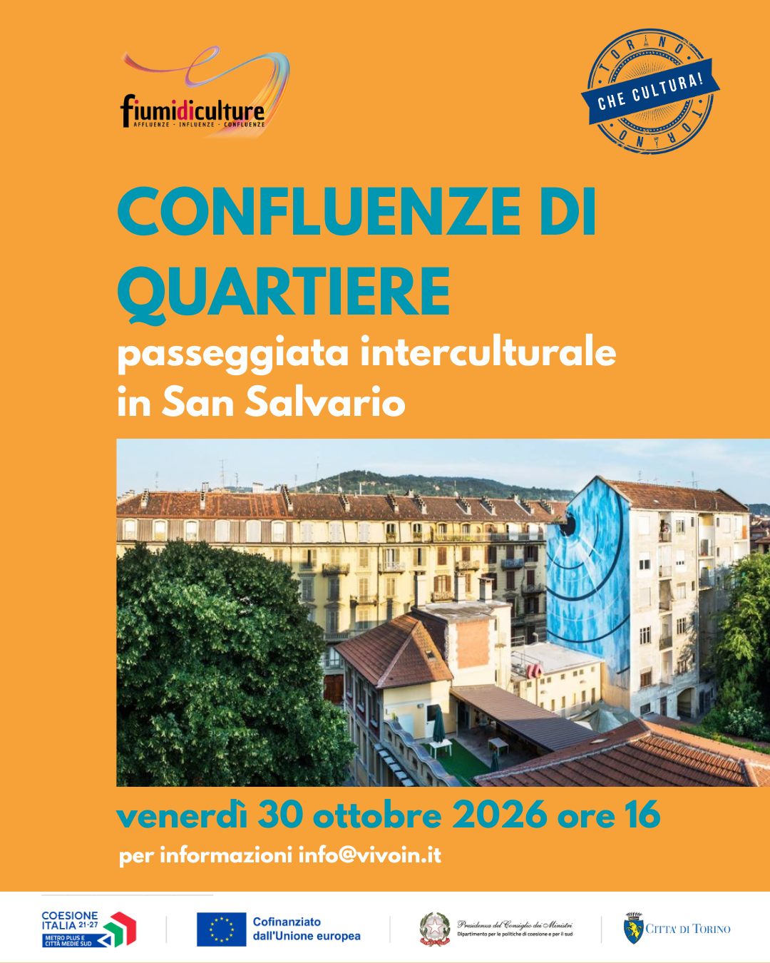 Confluenze di quartiere - tour comunitario a San Salvario per la festa della luce